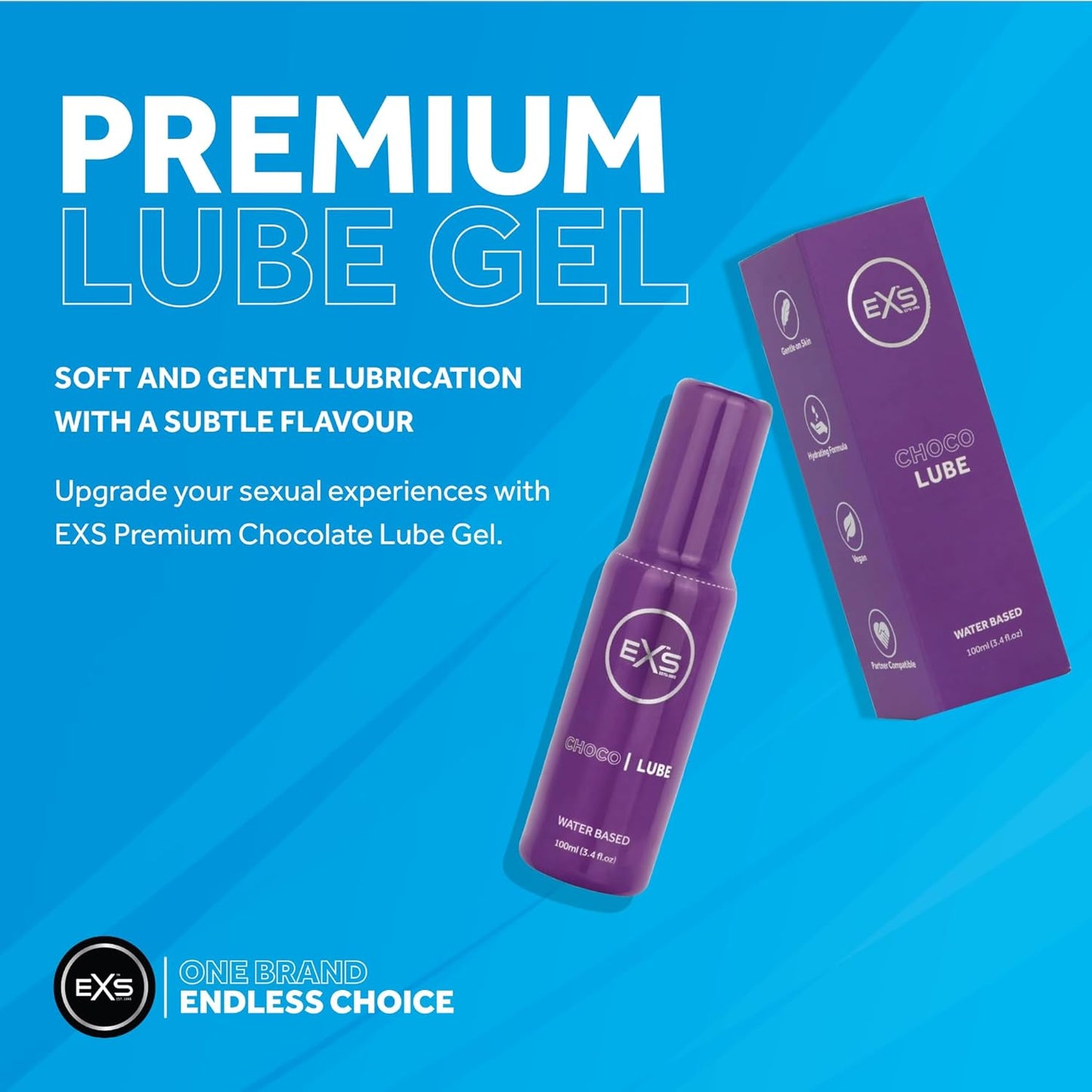 EXS | Premium Clear Lubricant | Vegan | Chocolate | 100ml