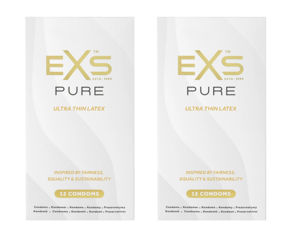 EXS | Pure Condoms | Premium RRI Latex & Fully Sustainable Next Gen Recyclable Foils