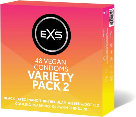 EXS Variety Pack 2 Condoms - 48 pack - 7 Condom Types