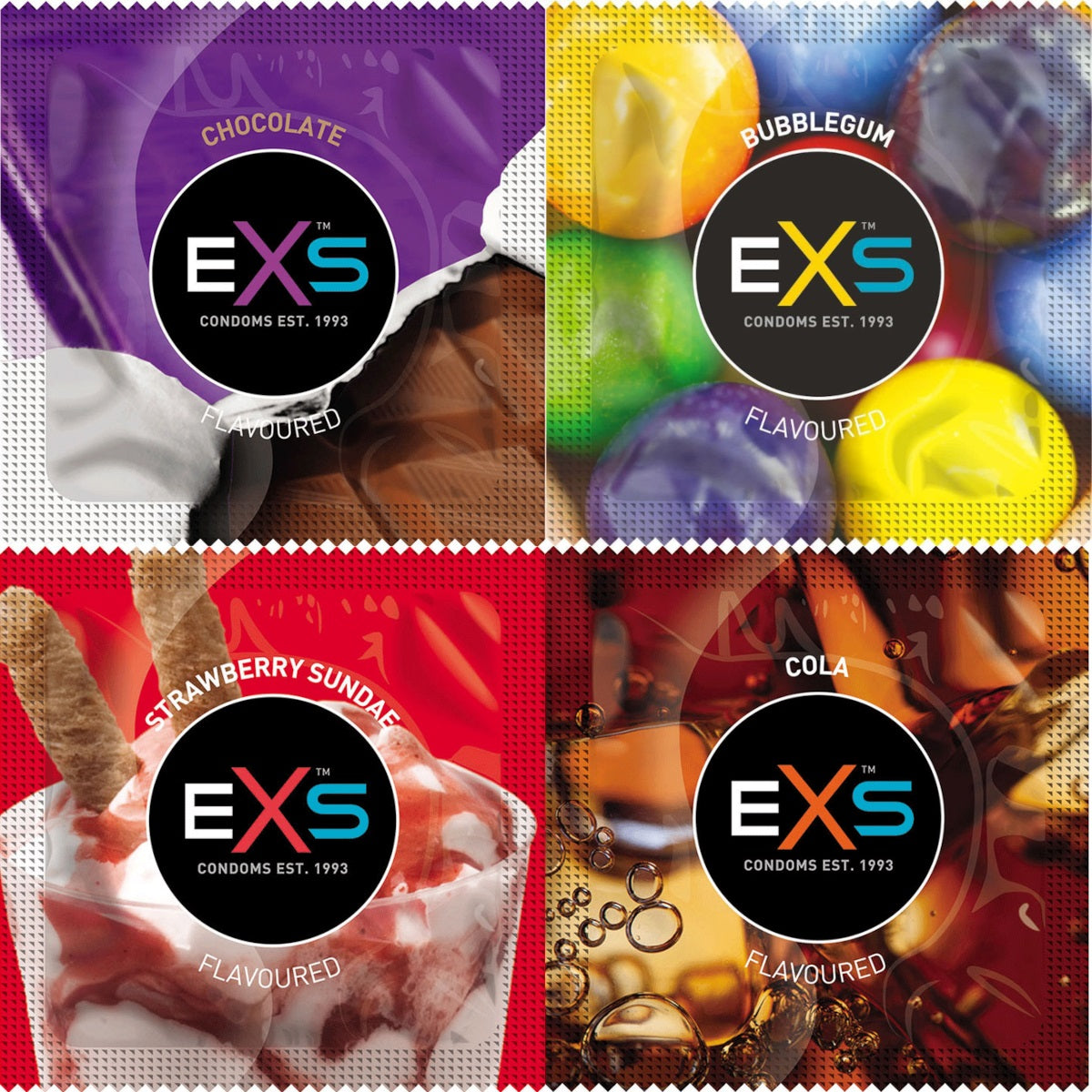 exs condoms mixed flavoured flavours image