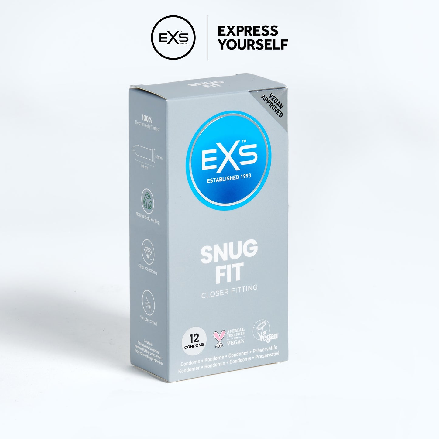exs condoms snugfit display image