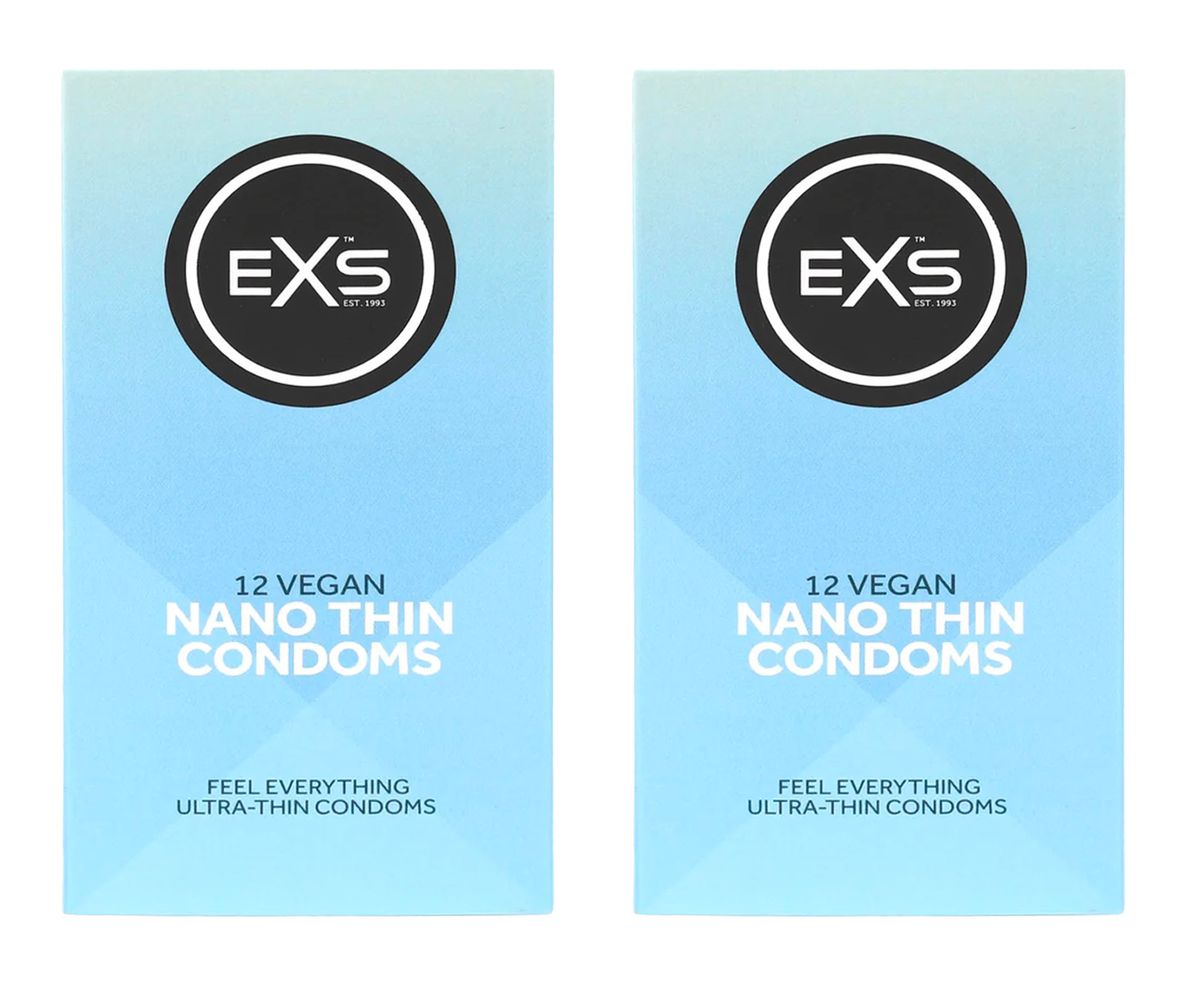 EXS | Nano Thin Condoms | One of The Thinnest Quality Condoms | Vegan