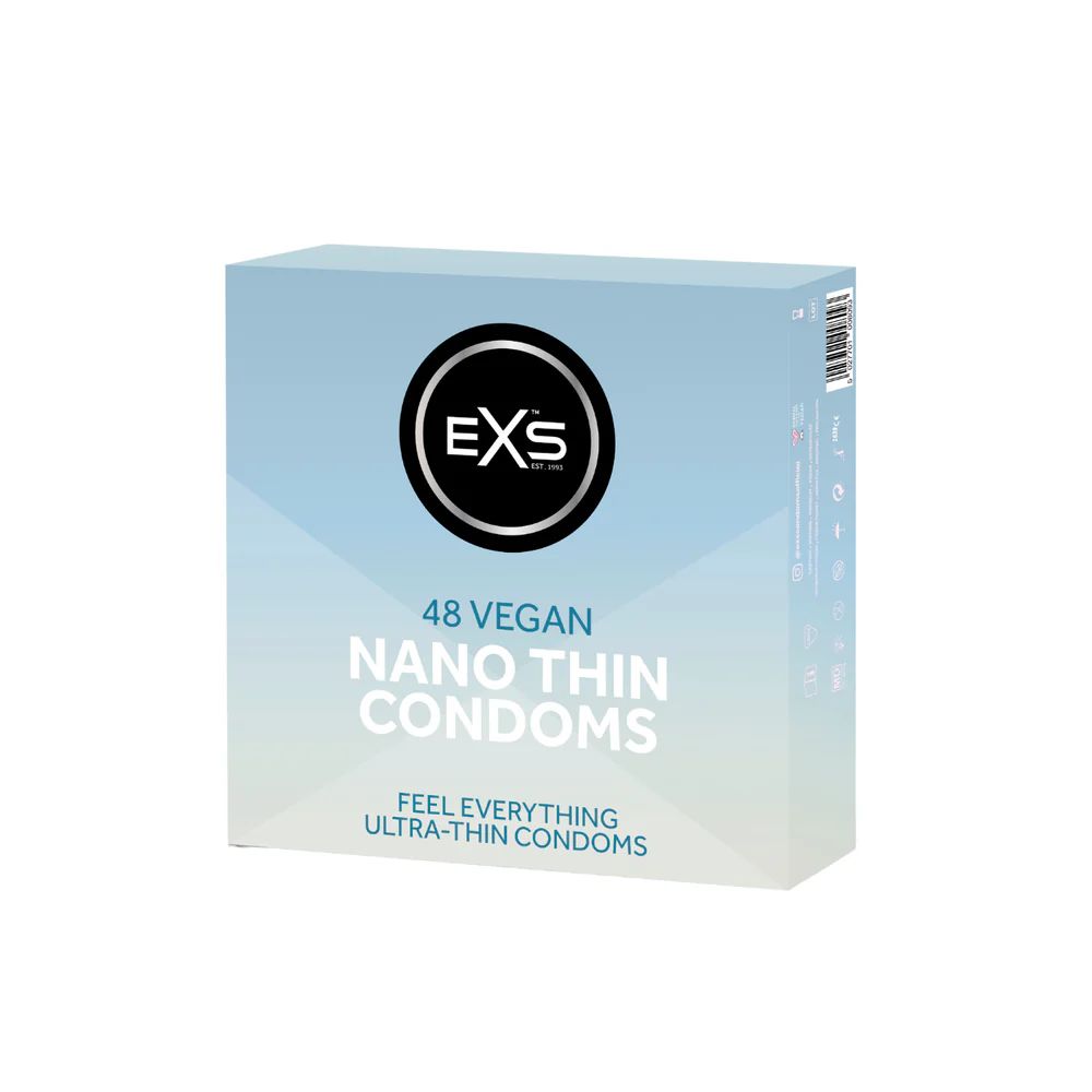 EXS | Nano Thin Condoms | One of The Thinnest Quality Condoms | Vegan