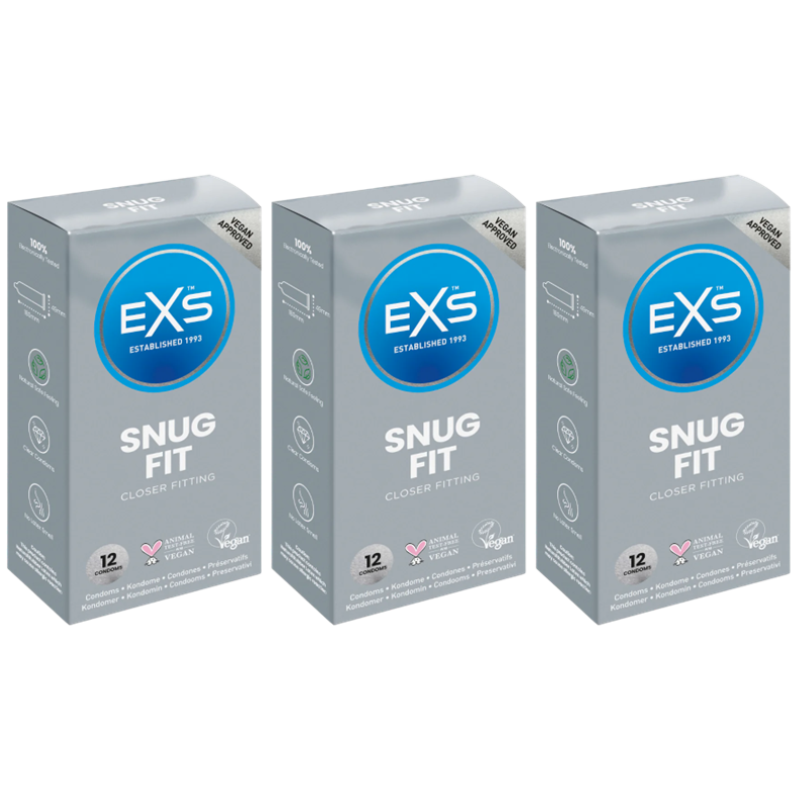 exs condoms snug fit 3pack