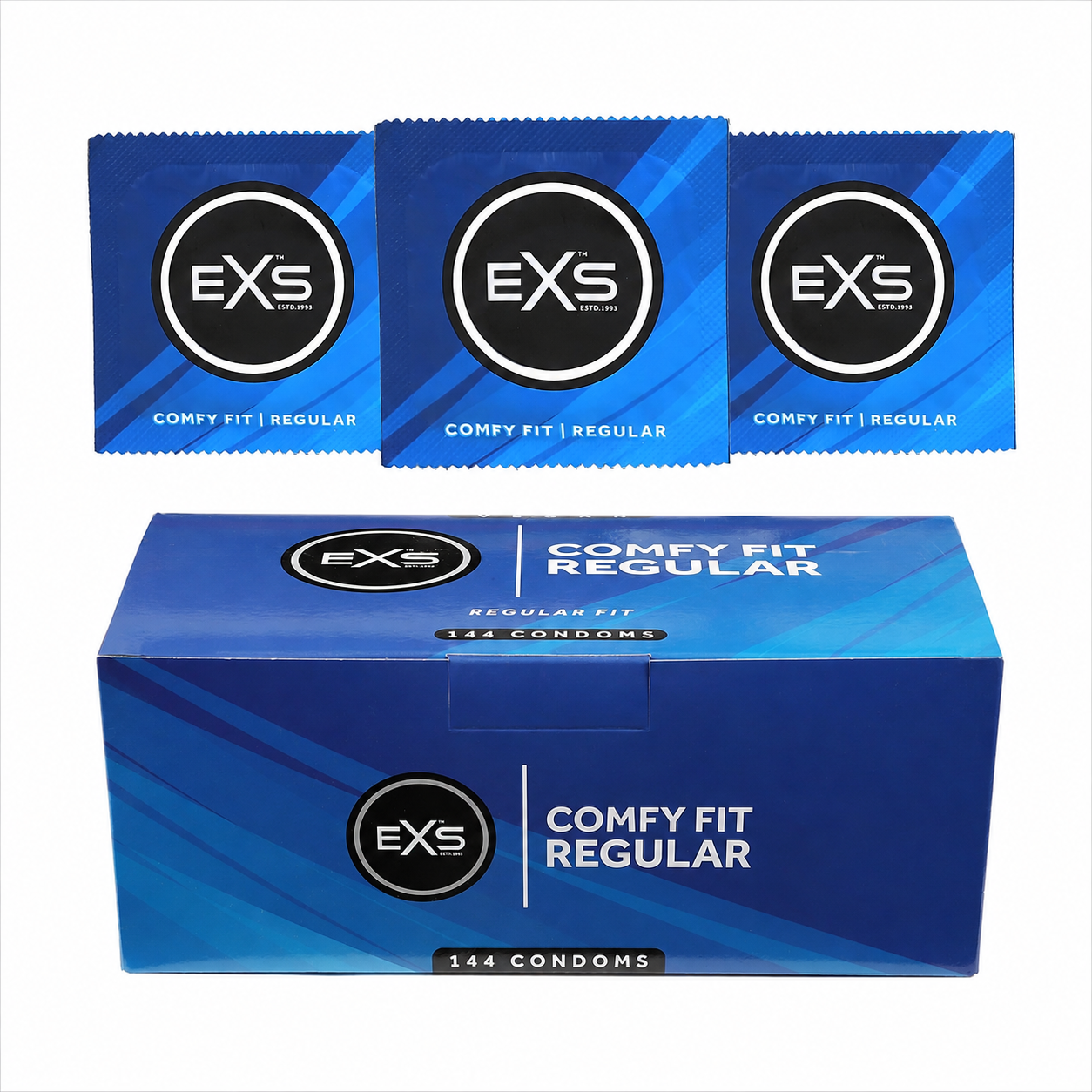 EXS | Regular Condoms | Natural Latex & Reliable Condom | Vegan