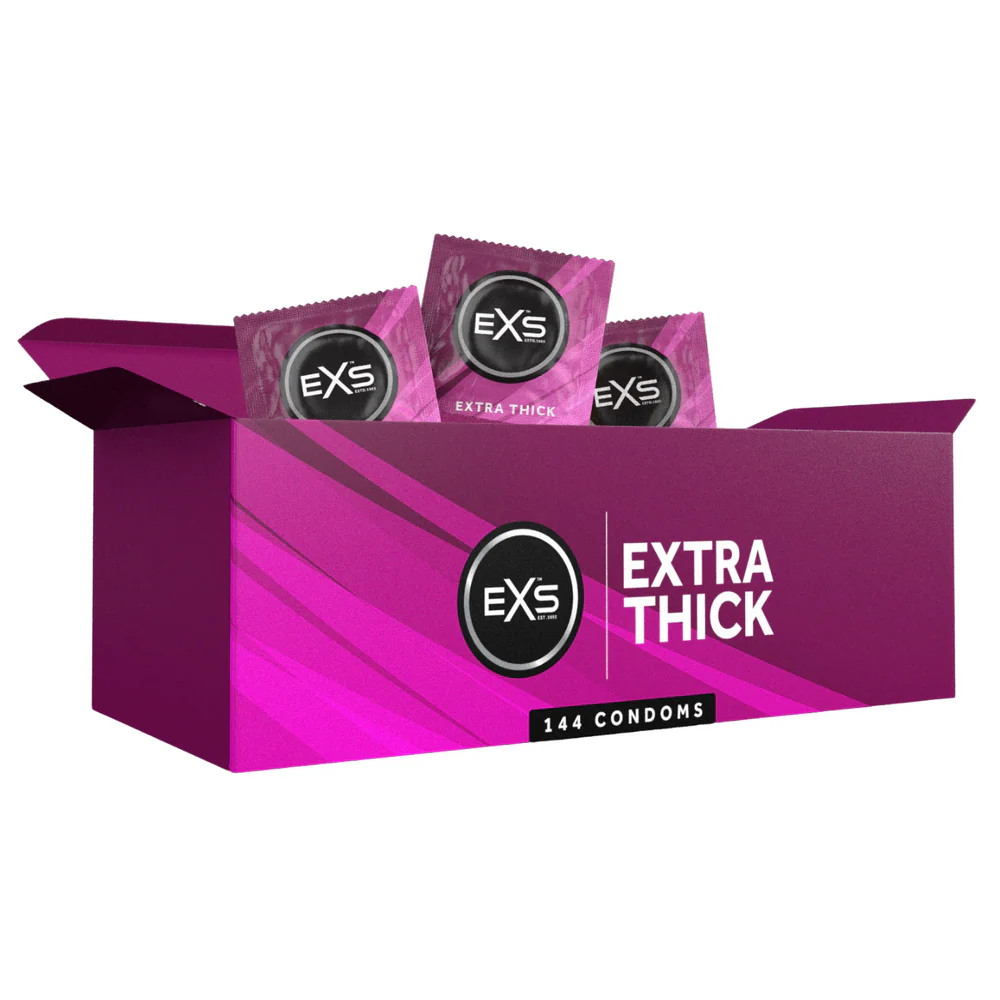 EXS Extra Thick Condoms - 144 Bulk Pack