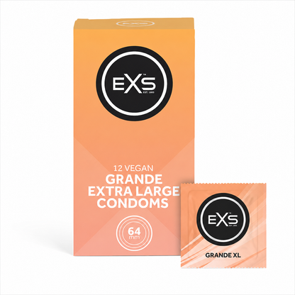 EXS | Grande Extra Large Condoms | Natural Latex &  Condom | Vegan