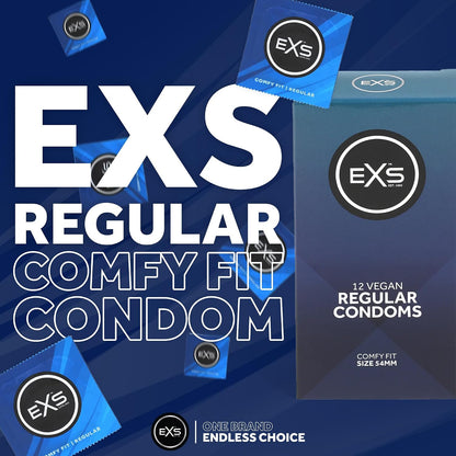 EXS | Regular Condoms | Natural Latex & Reliable Condom | Vegan