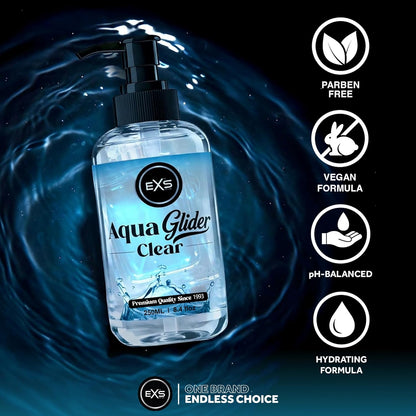 EXS | AquaGlider Clear Lubricant | Fragrance-Free | 250ml