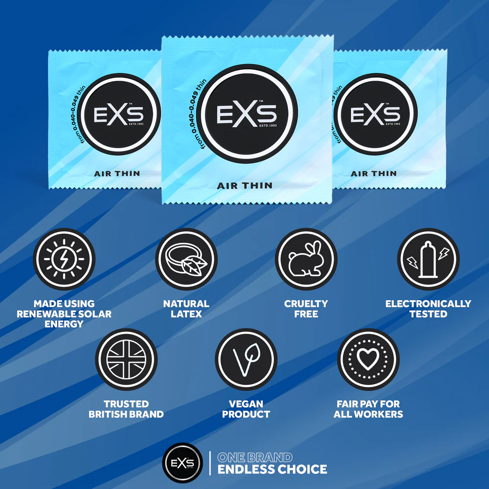 EXS Air Thin Condoms - 144 Bulk Pack