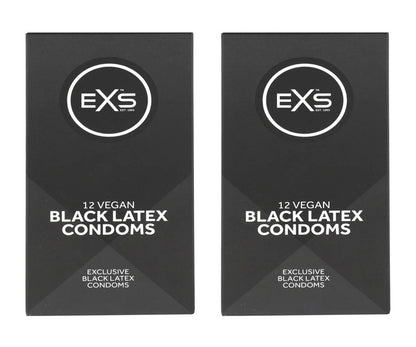 EXS | Black Latex Condoms | Enhance Your Sex Life with Coloured Latex | Vegan