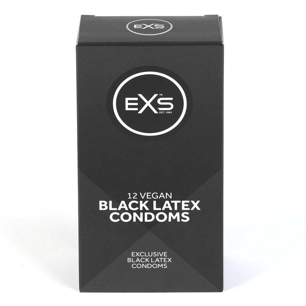 EXS | Black Latex Condoms | Enhance Your Sex Life with Coloured Latex | Vegan