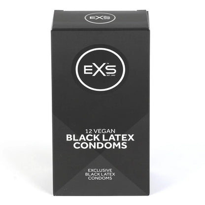 EXS | Black Latex Condoms | Enhance Your Sex Life with Coloured Latex | Vegan