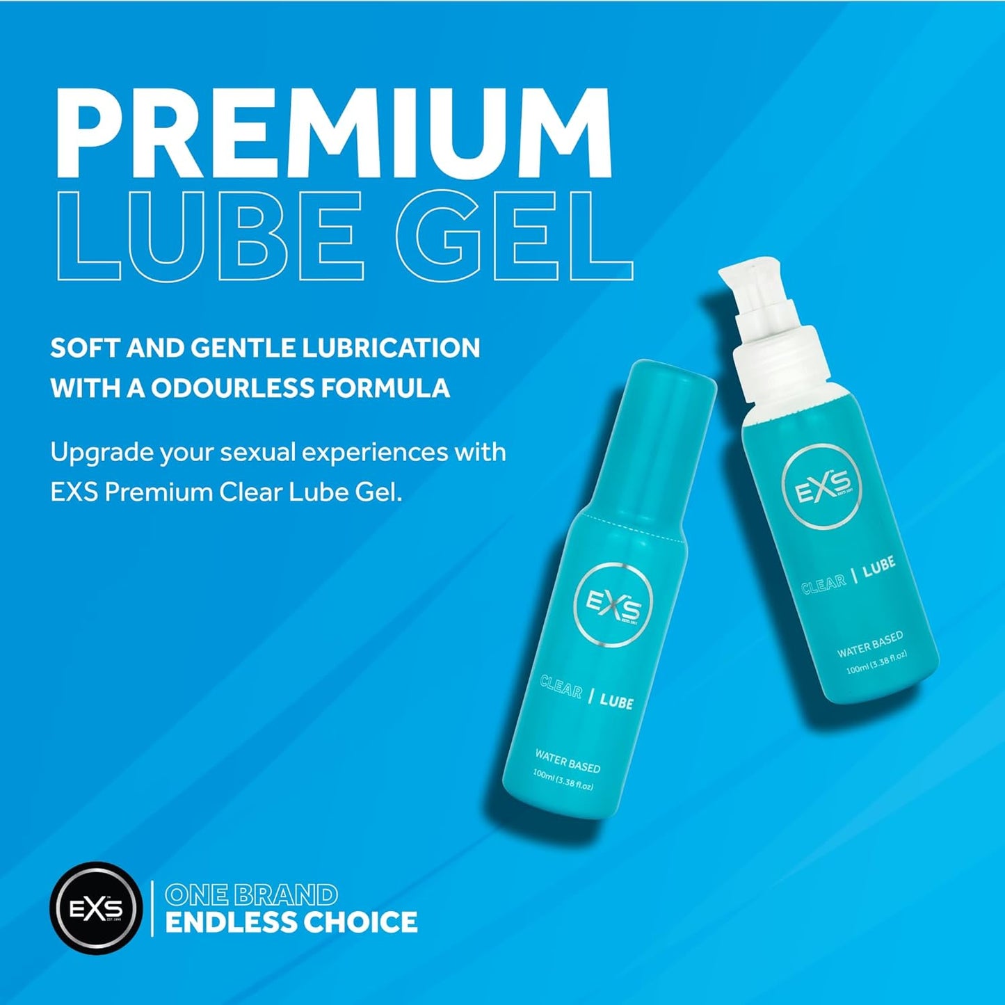 EXS | Premium Clear Personal Lubricant | Vegan | Unscented | 100ml