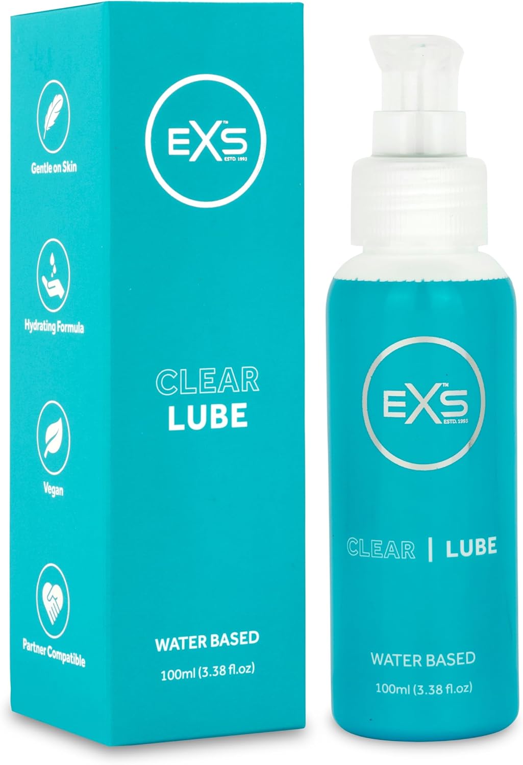 EXS | Premium Clear Personal Lubricant | Vegan | Unscented | 100ml