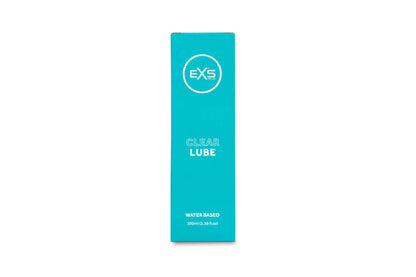 exs condoms clear lube box front angle 