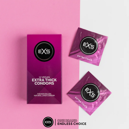 EXS Extra Thick Condoms - 144 Bulk Pack
