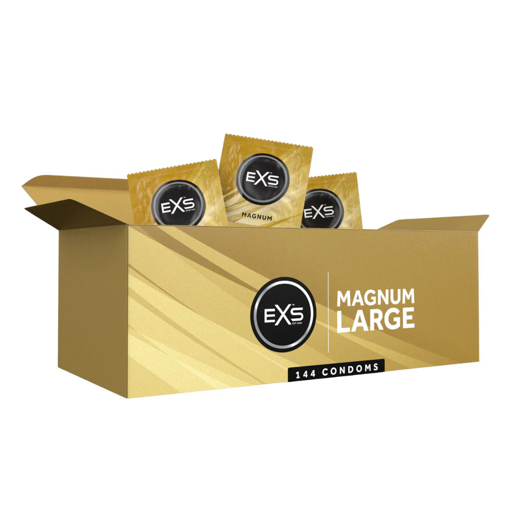EXS | Magnum Condoms | Natural Latex & Silicone Lubricated | Large Size | Vegan