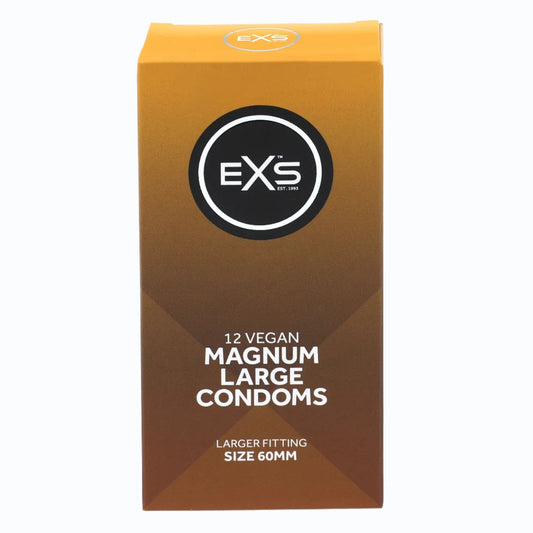 EXS | Magnum Condoms | Natural Latex & Silicone Lubricated | Large Size | Vegan