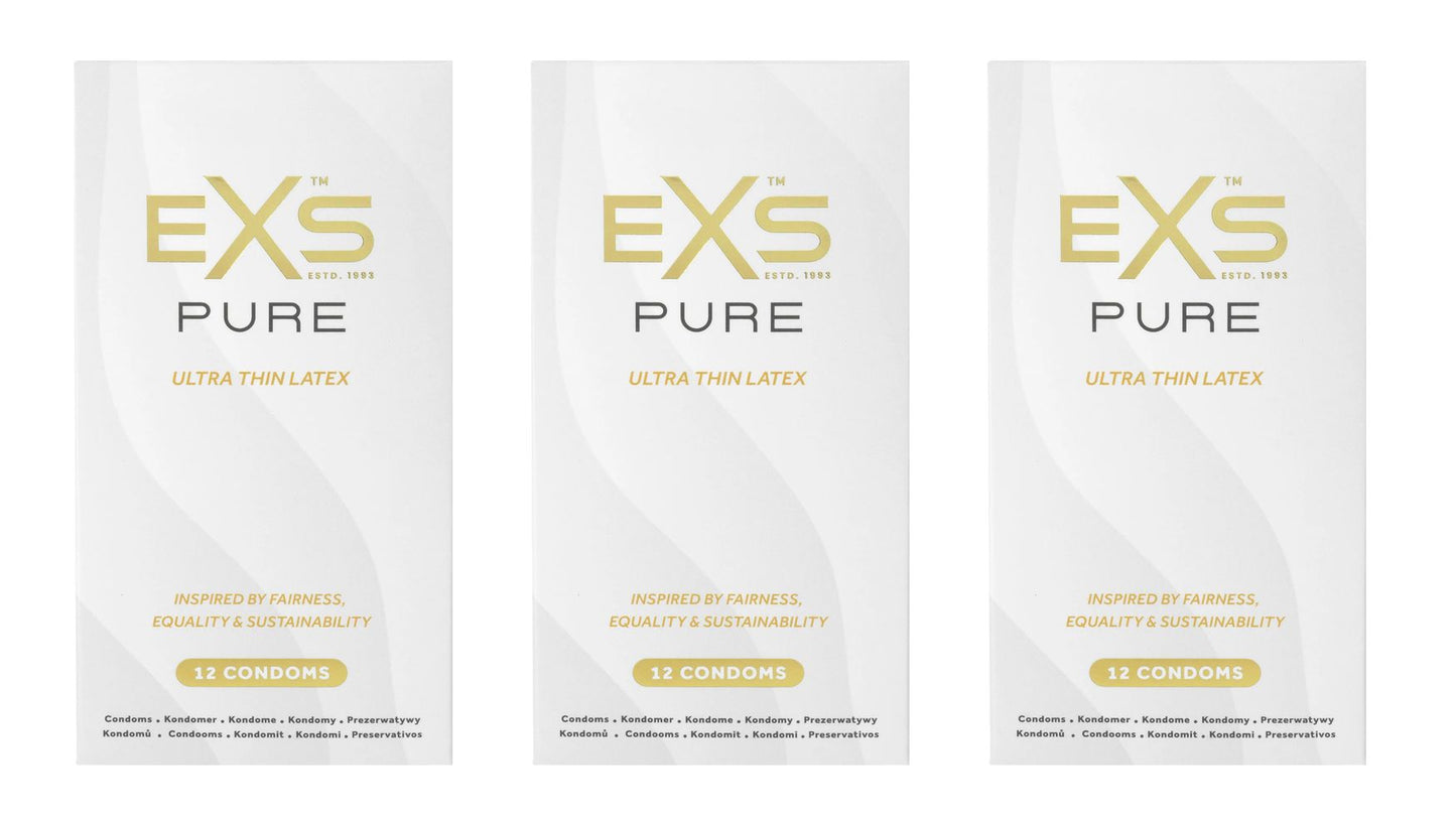 EXS | Pure Condoms | Premium RRI Latex & Fully Sustainable Next Gen Recyclable Foils