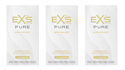 EXS | Pure Condoms | Premium RRI Latex & Fully Sustainable Next Gen Recyclable Foils
