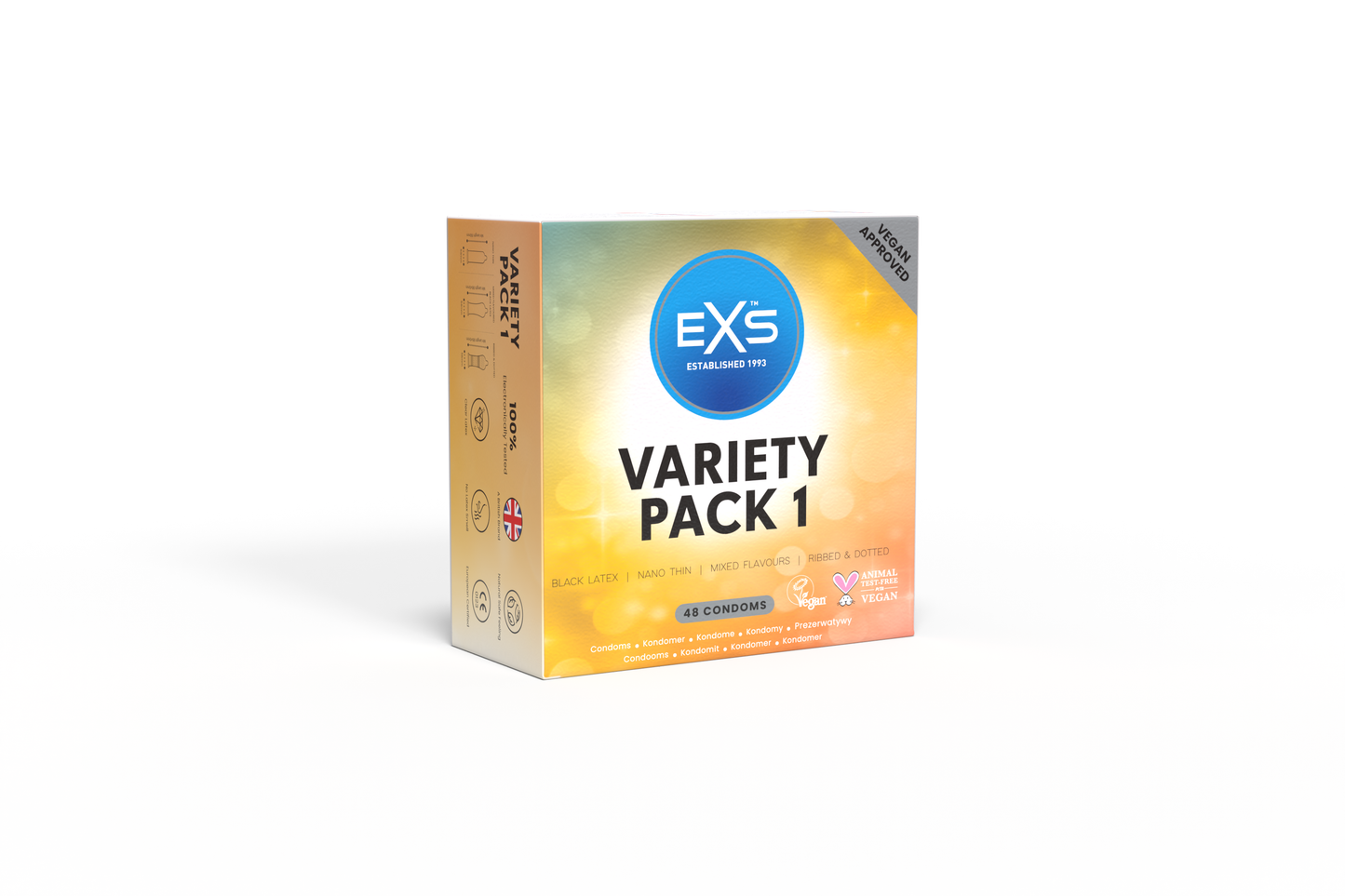 EXS Variety Pack Condoms - 48 pack - 7 Condom Types