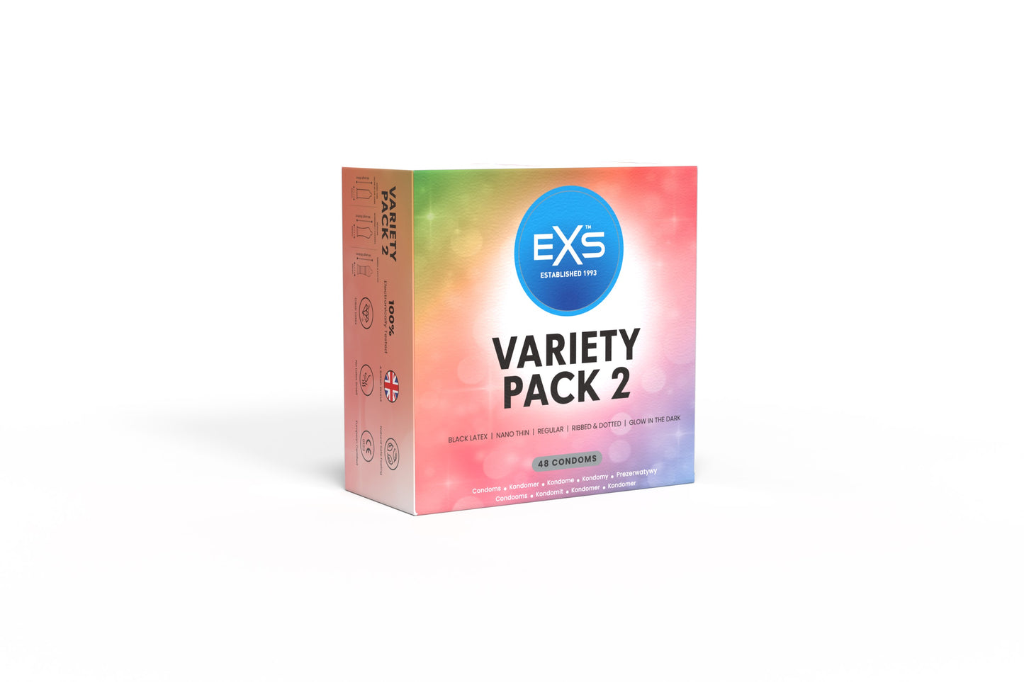 EXS Variety Pack Condoms - 48 pack - 7 Condom Types