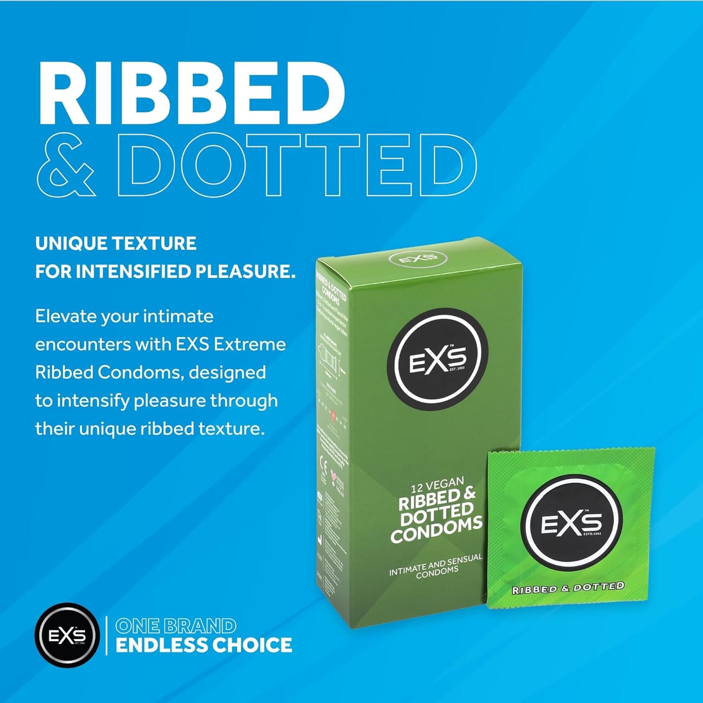 EXS Variety Pack Condoms - 48 pack - 7 Condom Types