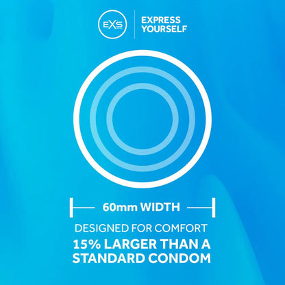 exs condoms width infographic