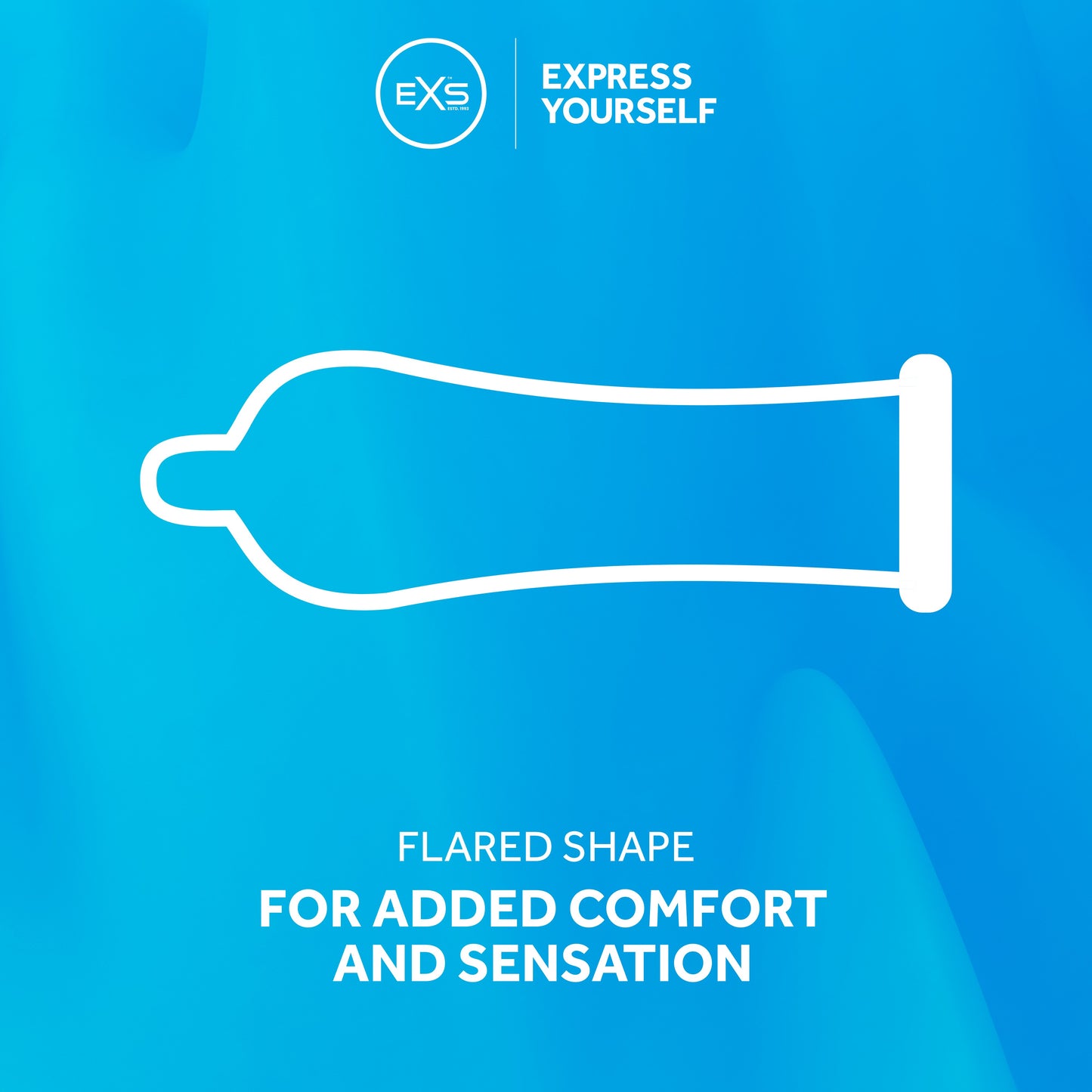 exs condoms airthin shape infographic