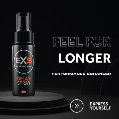 exs condoms promotional banner delay spray