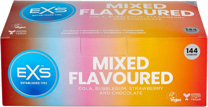 exs mixed flavoured condoms 144 pack