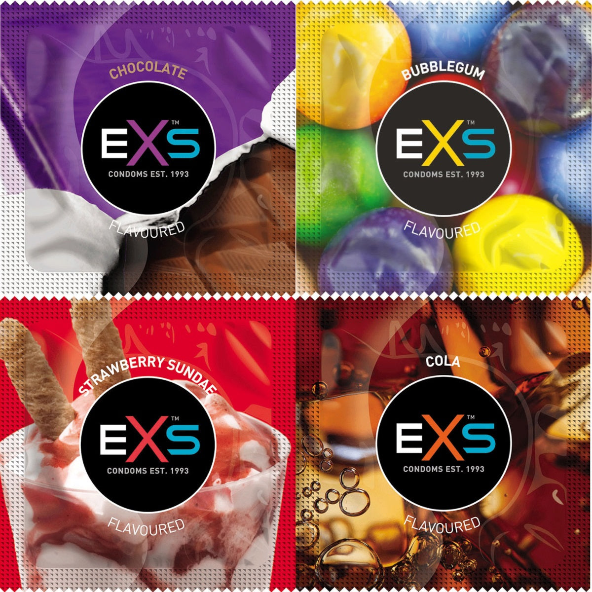 exs condoms mixed flavoured flavours image 