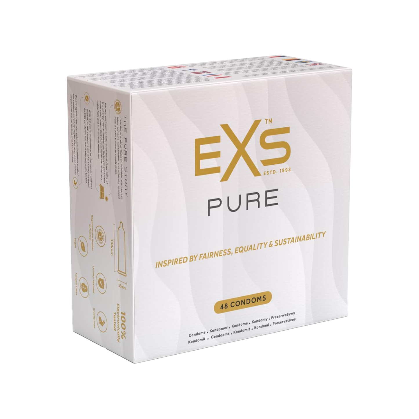 exs condoms 48pack pure image 