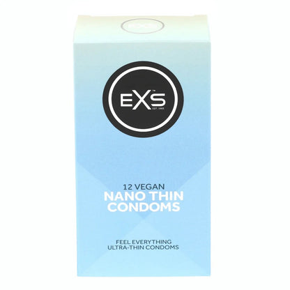 EXS | Nano Thin Condoms | One of The Thinnest Quality Condoms | Vegan