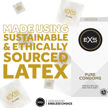 EXS | Pure Condoms | Premium RRI Latex & Fully Sustainable Next Gen Recyclable Foils
