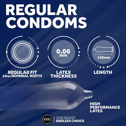 EXS Variety Pack 2 Condoms - 48 pack - 7 Condom Types