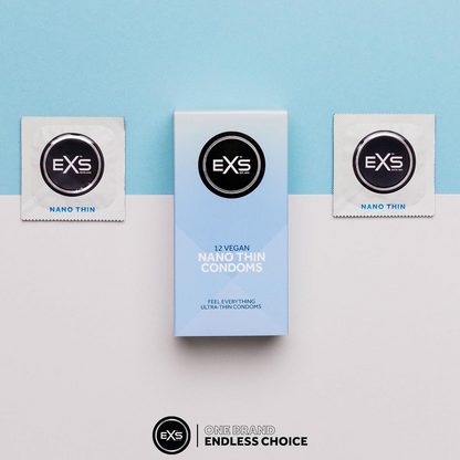 EXS | Nano Thin Condoms | One of The Thinnest Quality Condoms | Vegan